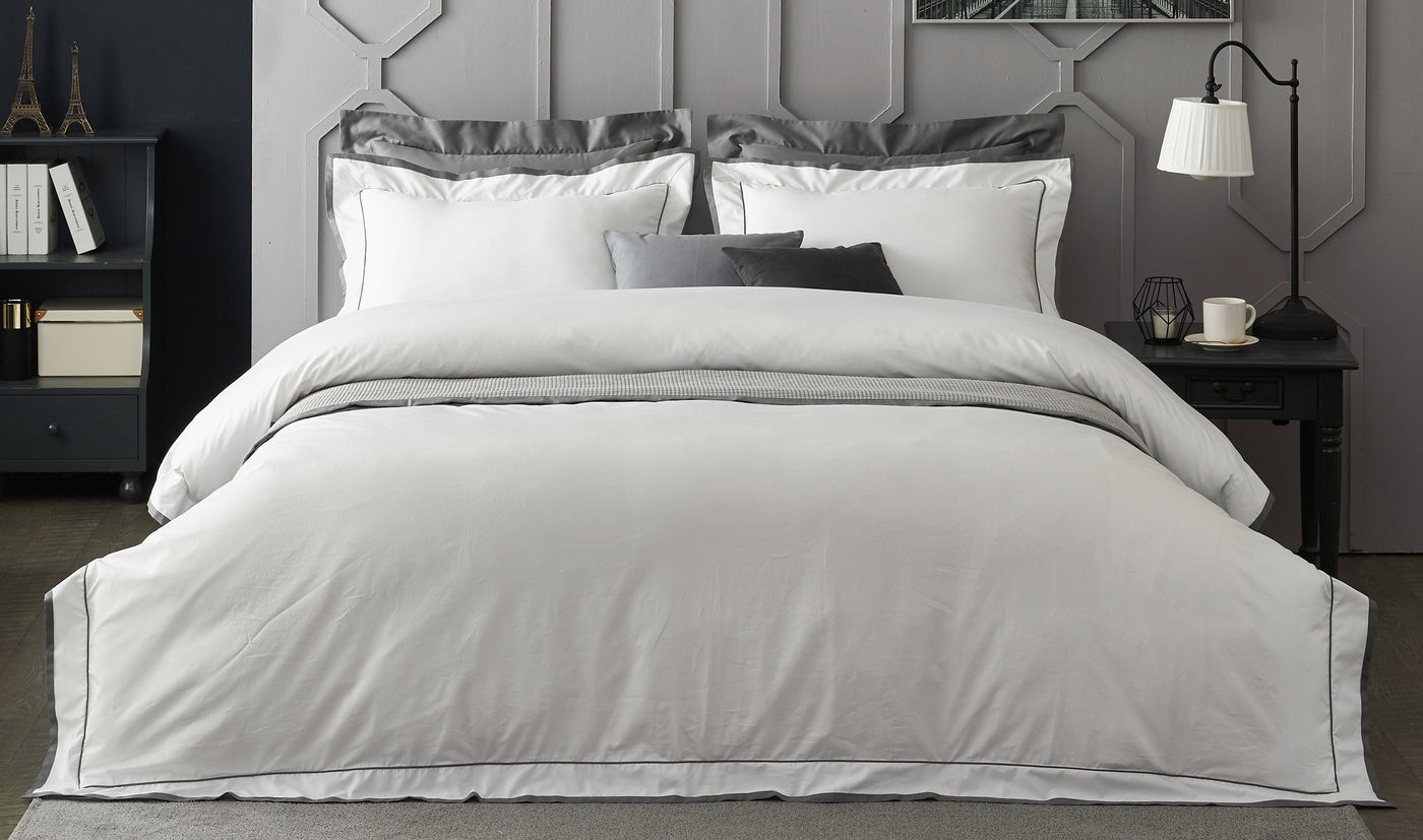 Hotel Collection White Cotton Bedding comforter cover duvet set