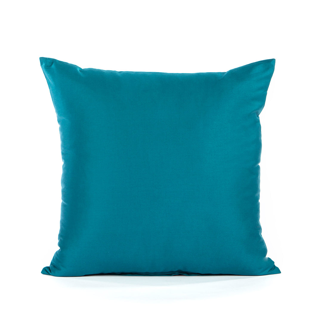 Sateen Turquoise Oversized Euro Sham Pillow Cover