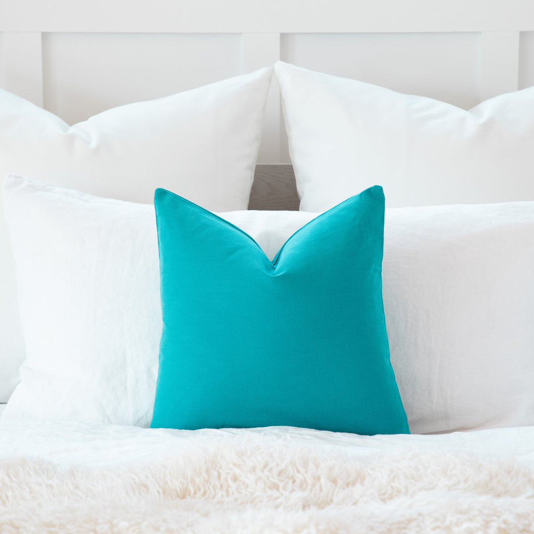Minimalist Solid Charcoal Gray Cotton Throw Pillow Cover – Durable Accent Cushion Case for Sofa & Bed
