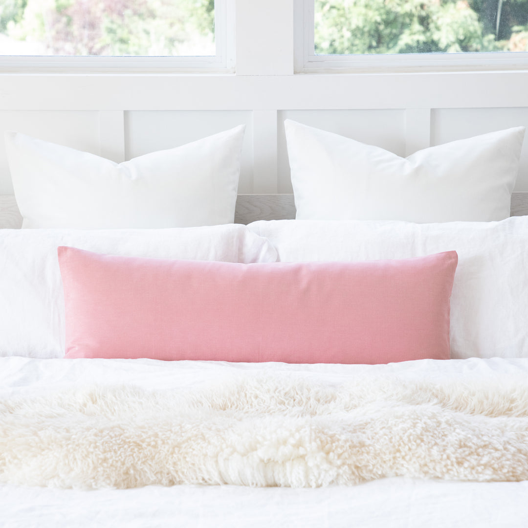 Premium Cotton Body Pillow Cover | Long Sham Zippered Pregnancy Maternity Body Pillowcase