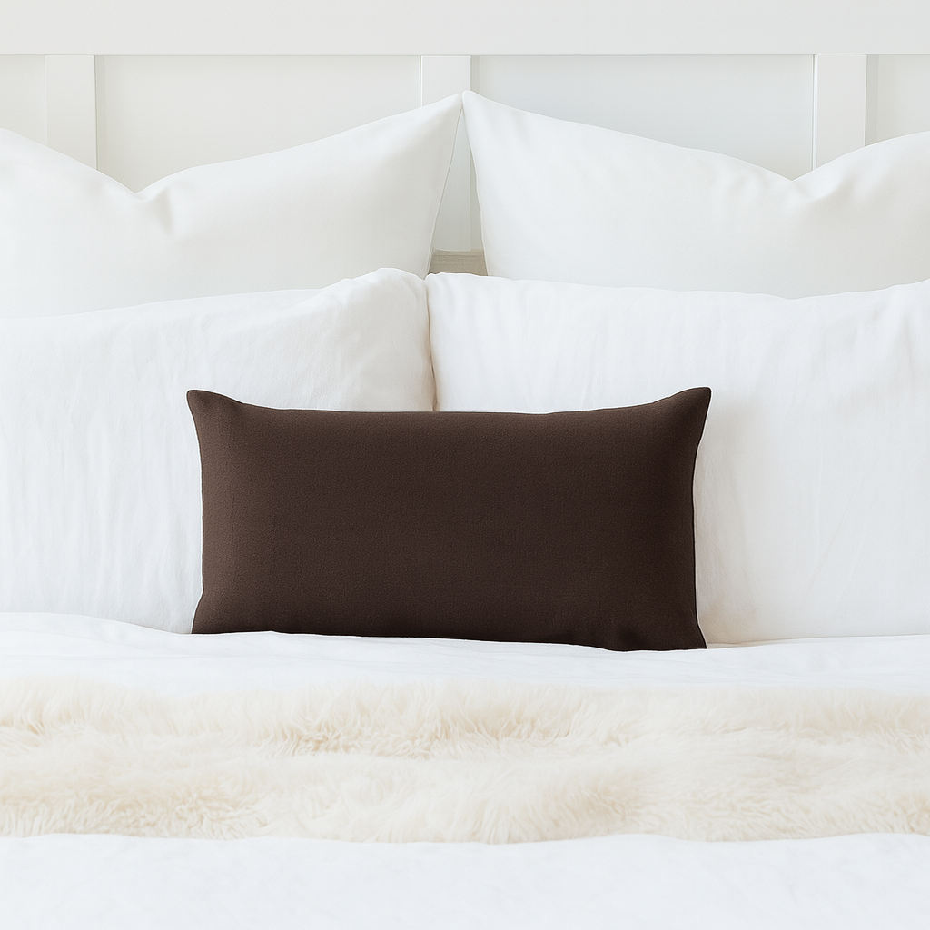 Minimalist Solid Charcoal Gray Cotton Throw Pillow Cover – Durable Accent Cushion Case for Sofa & Bed
