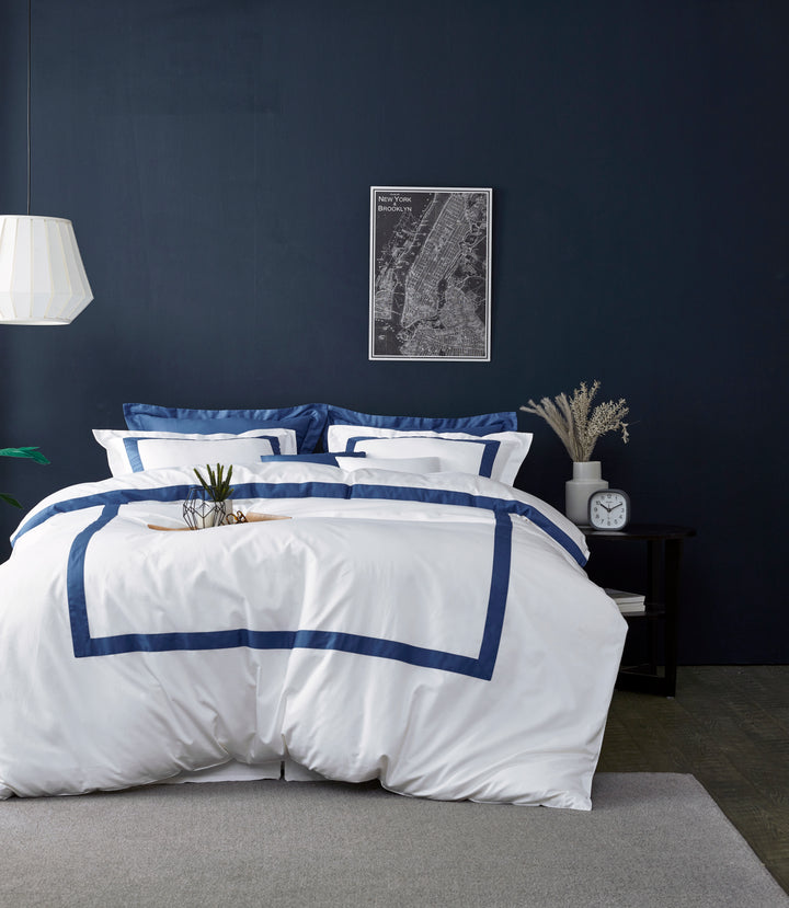 Solid Navy Blue Bed Pillowcase - Premium Cotton Hotel Collection | Standard Queen King Sizes (Copy)