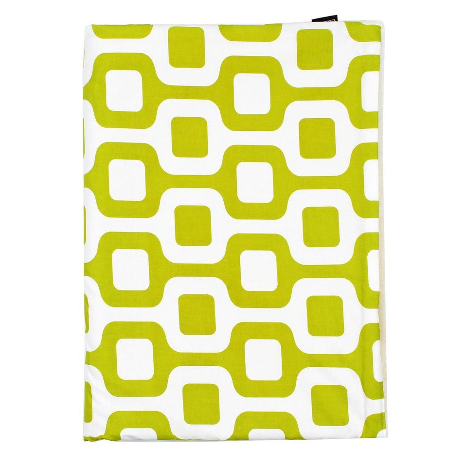 Contemporary Chartreuse & White Baby / Stroller Blanket