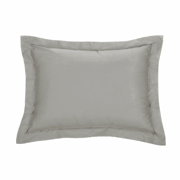 Solid Gray Flange Pillowcase - Hotel Collection | Premium Cotton Decorative Border (Copy)