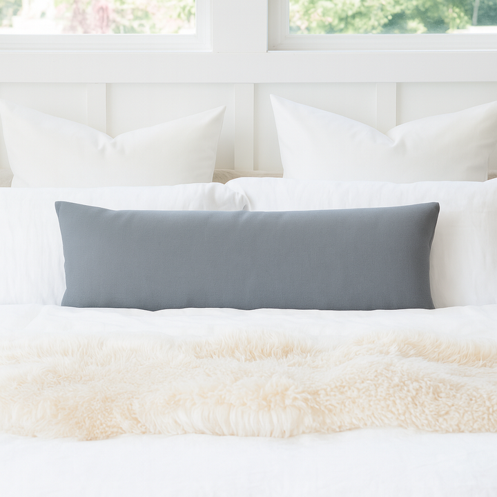 Premium Cotton Body Pillow Cover | Long Sham Zippered Pregnancy Maternity Body Pillowcase