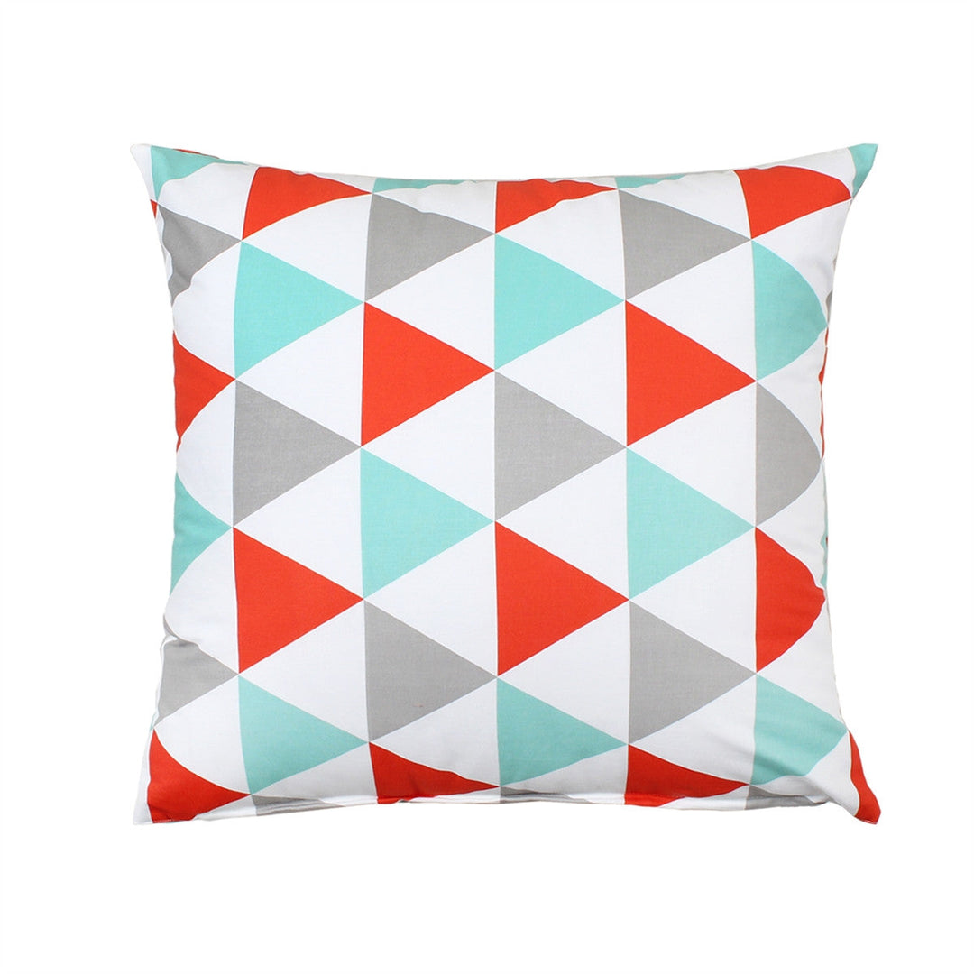 "Becca" Aqua & Coral Decorative Throw Pillow Cover