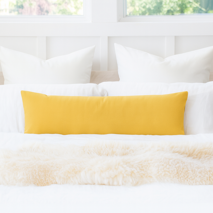 Premium Cotton Body Pillow Cover | Long Sham Zippered Pregnancy Maternity Body Pillowcase