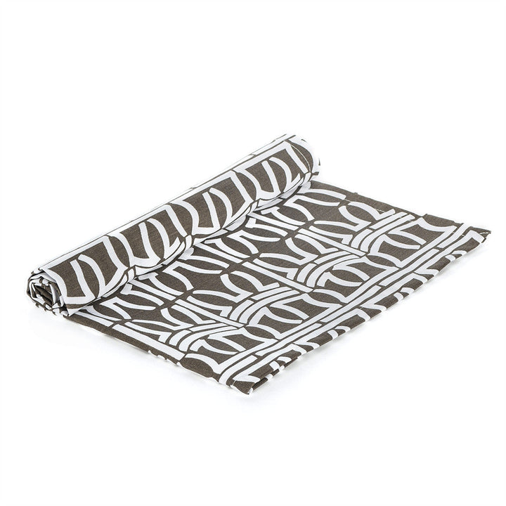 20" X 20" Organic Cocoa & White Table Linen Napkins ( Set of 4 )