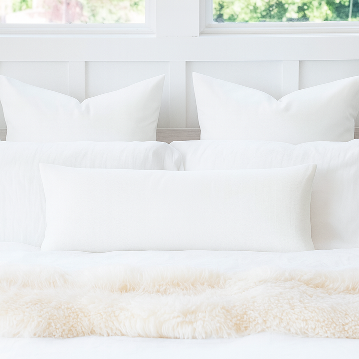 Premium Cotton Body Pillow Cover | Long Sham Zippered Pregnancy Maternity Body Pillowcase