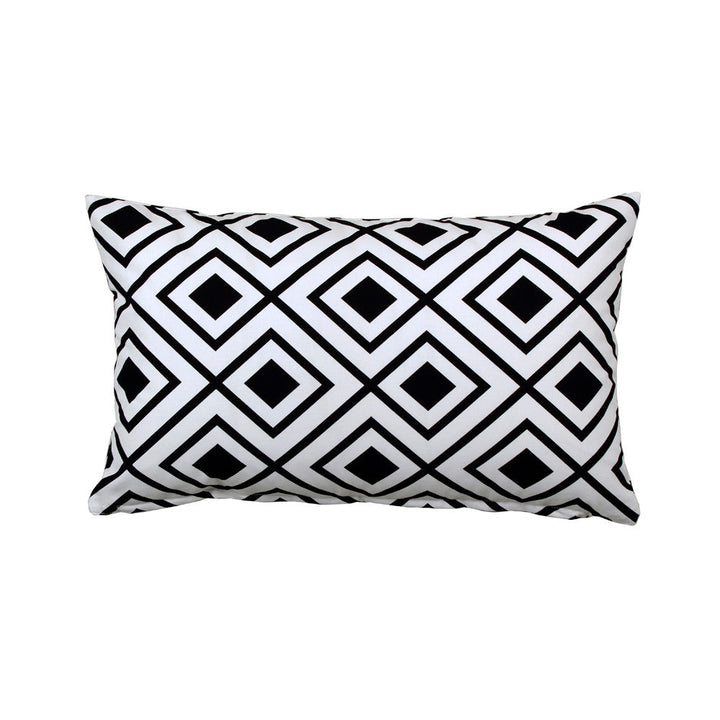 Lotzi Black White Throw Pillow Cover