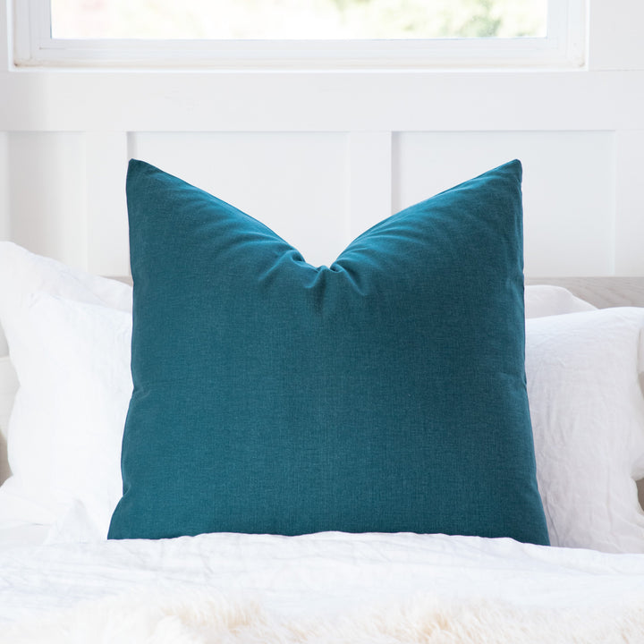 Solid Dark Slate Blue Decorative Throw Pillow Cover