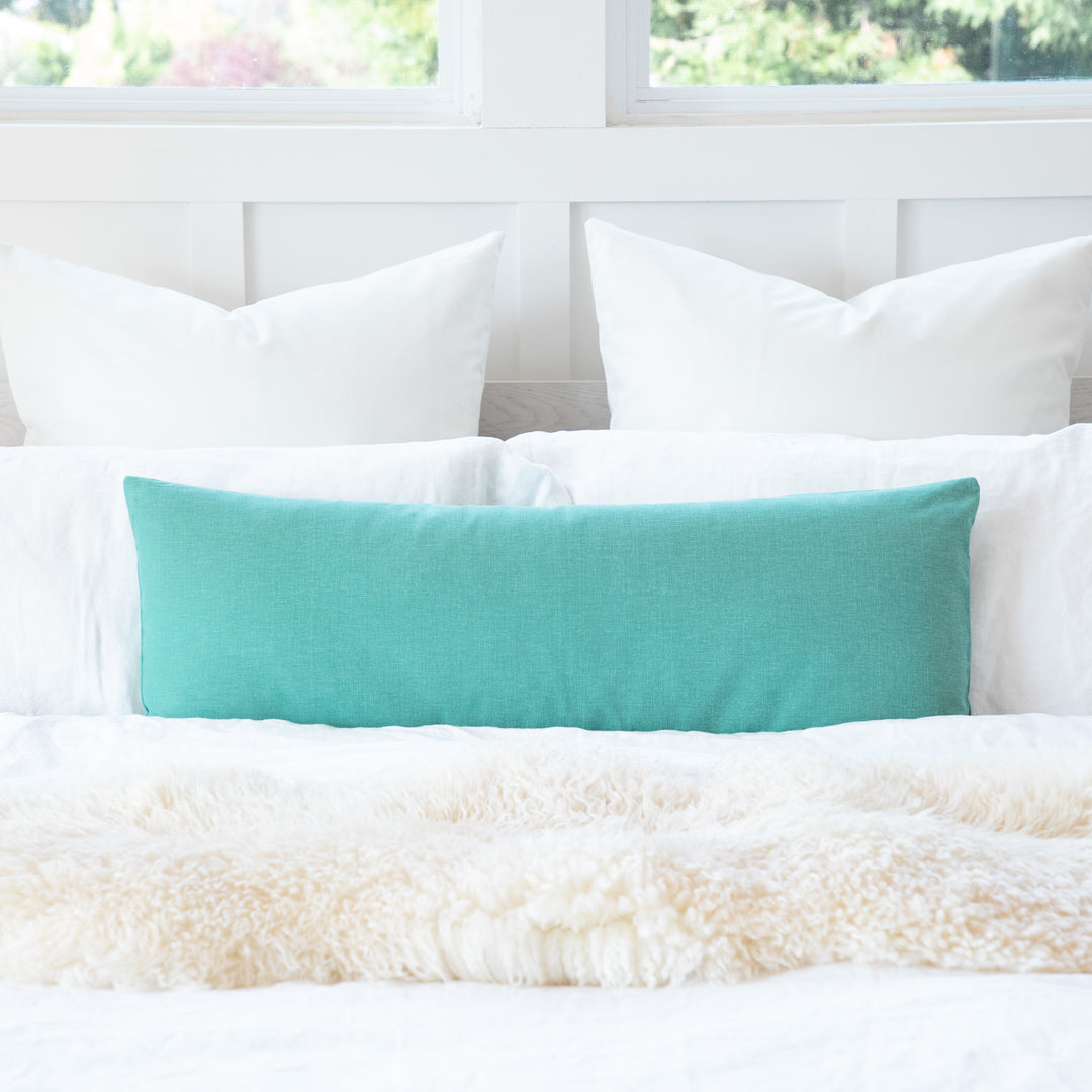 Premium Cotton Body Pillow Cover | Long Sham Zippered Pregnancy Maternity Body Pillowcase