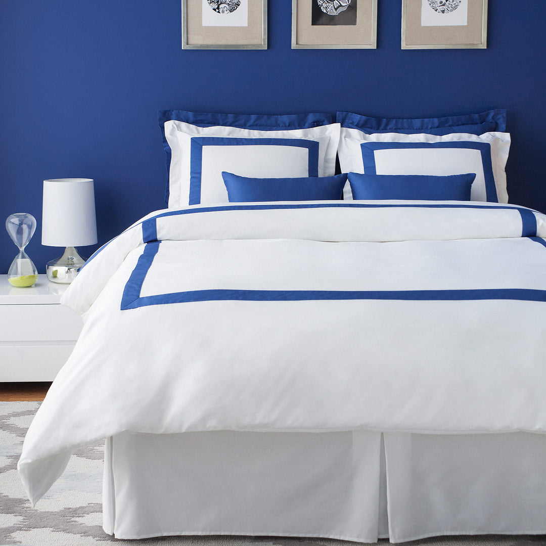 Solid Royal Blue Bed Pillowcase - Premium Cotton Hotel Collection | Standard Queen King Sizes