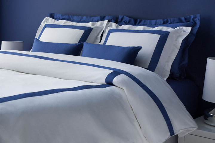 Solid Royal Blue Bed Pillowcase - Premium Cotton Hotel Collection | Standard Queen King Sizes