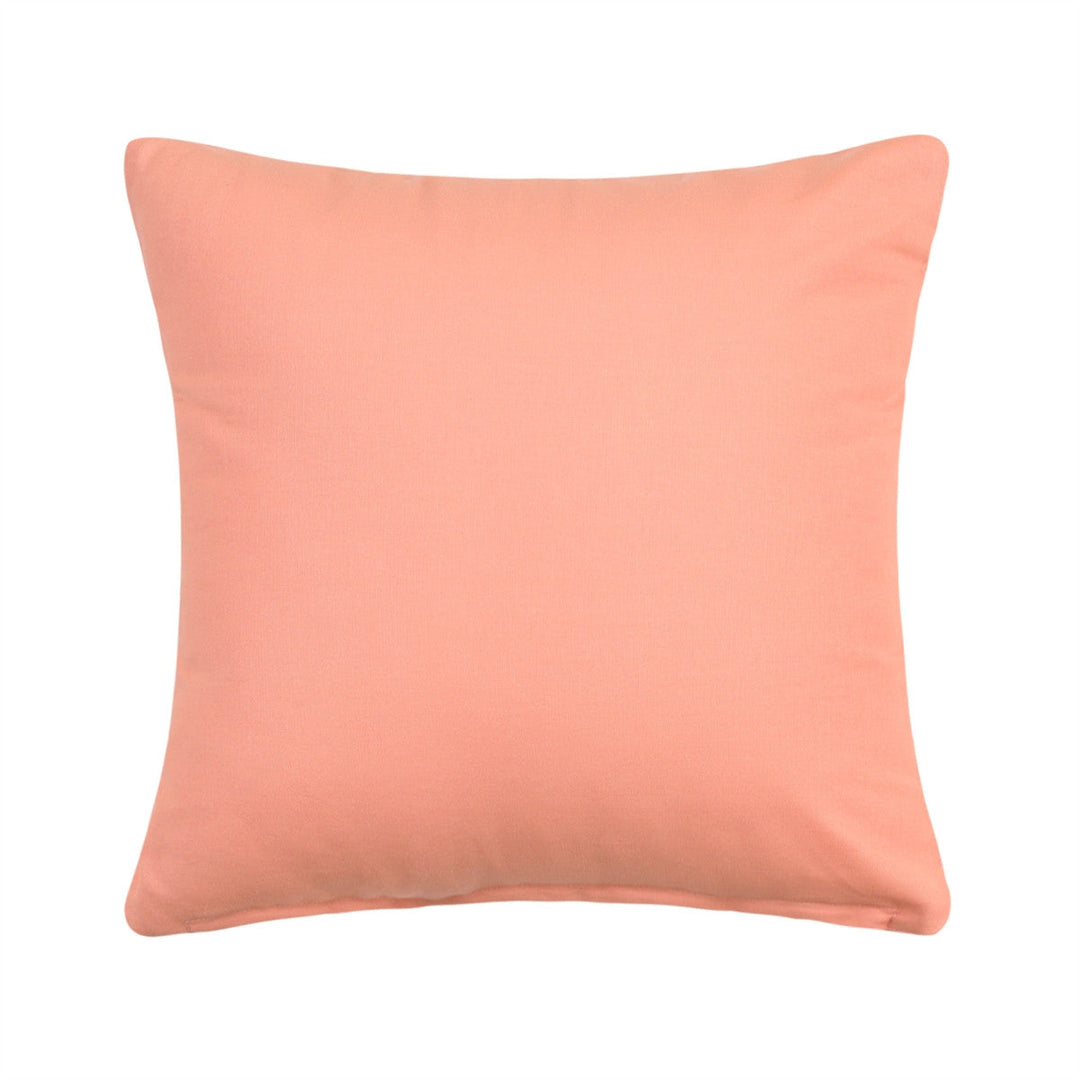 16" X 16" Solid Apricot / Pale Peach Accent Throw Pillow Cover