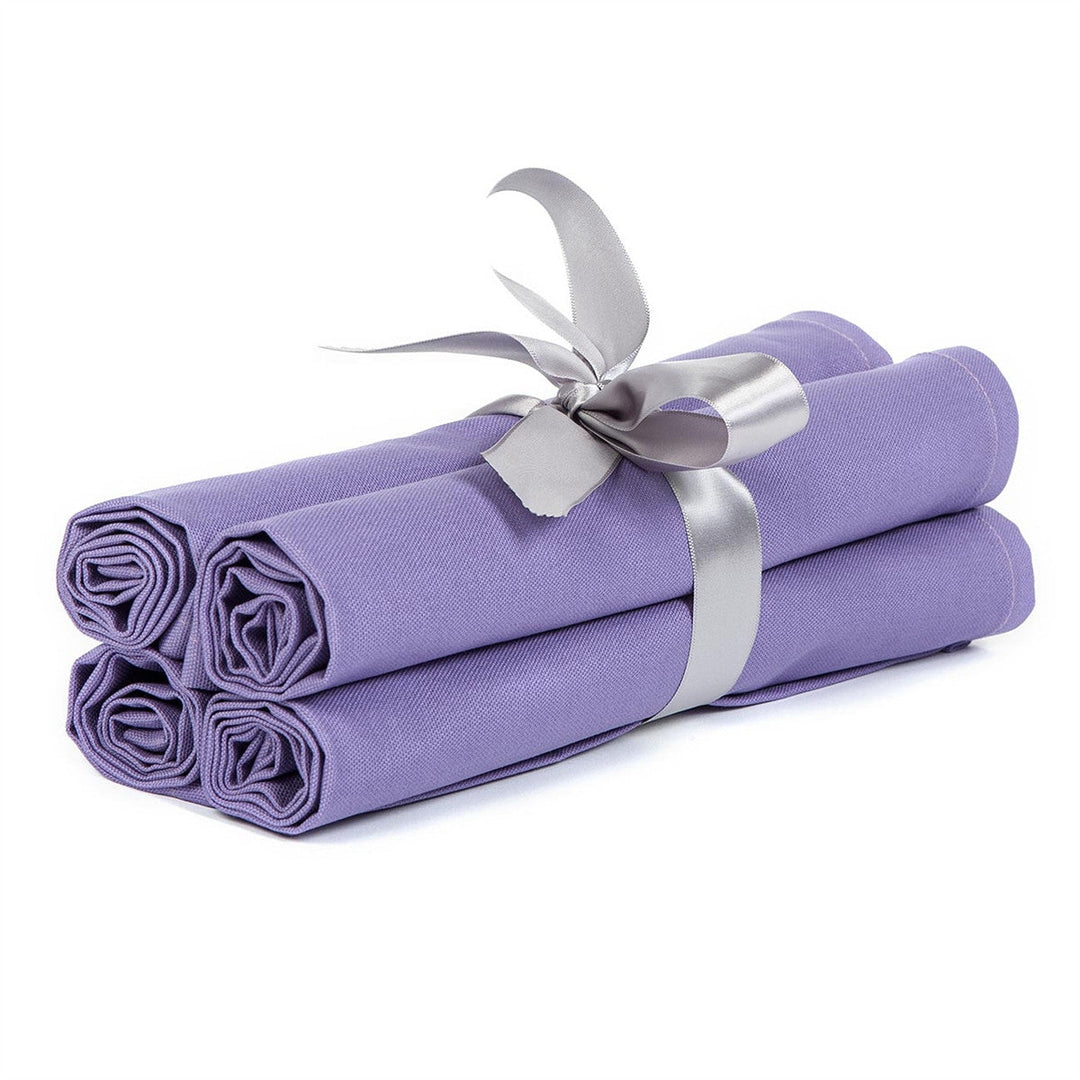 20" x 20" Solid Lavender Table Linen Napkins ( Set of 4 )