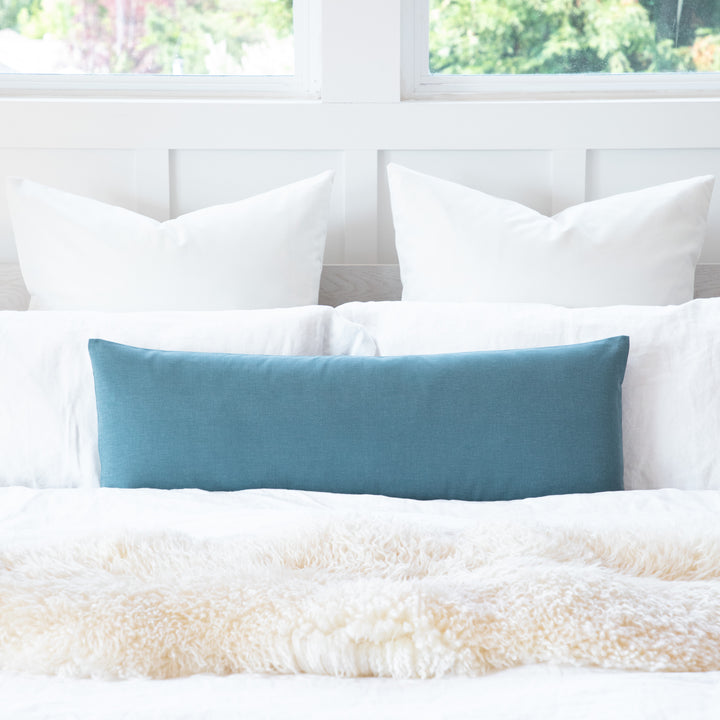 Premium Cotton Body Pillow Cover | Long Sham Zippered Pregnancy Maternity Body Pillowcase