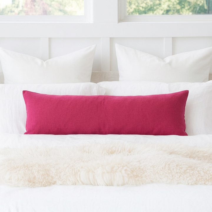 Premium Cotton Body Pillow Cover | Long Sham Zippered Pregnancy Maternity Body Pillowcase