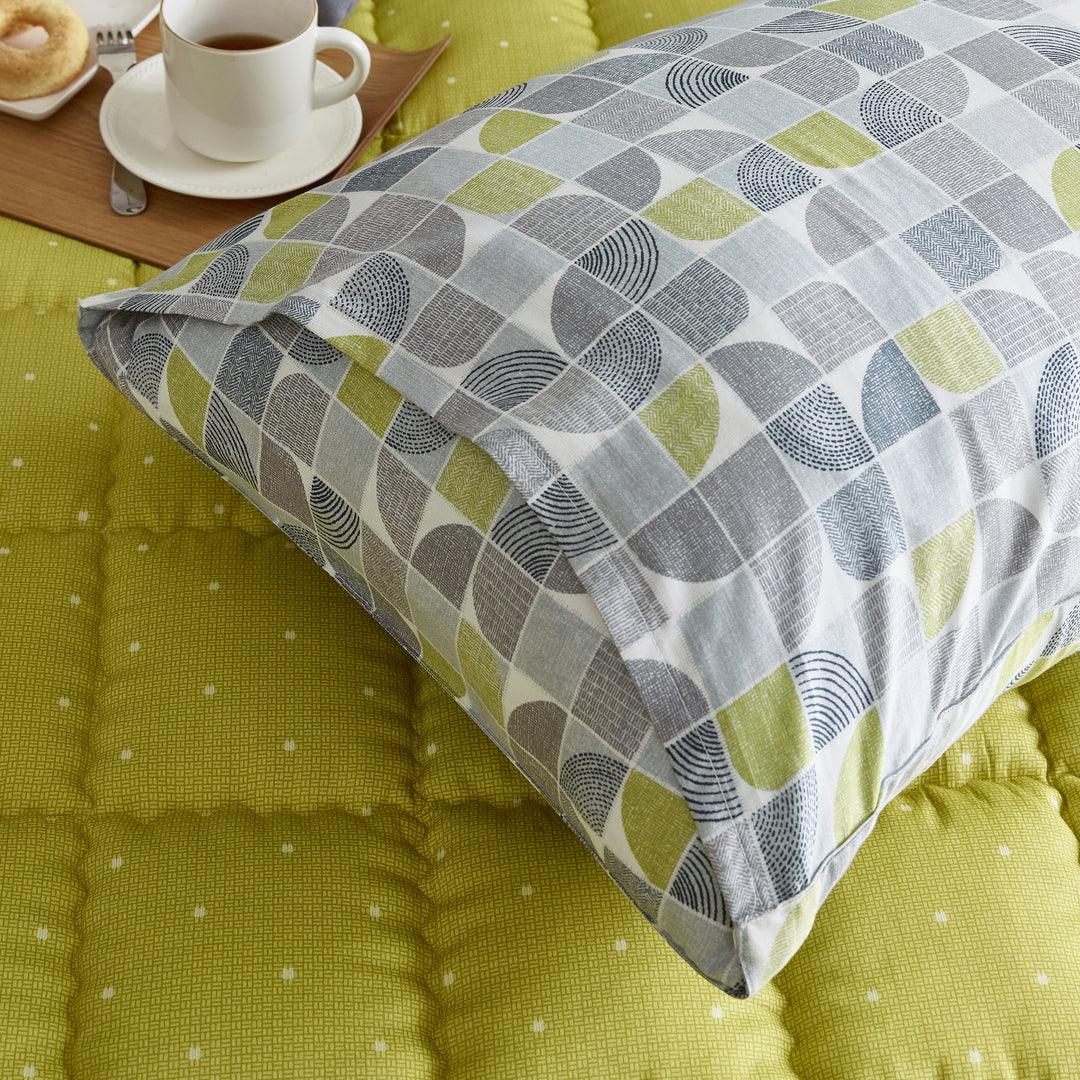 Yellow Gray Multi Color Modal & Cotton Modern Teens Duvet Cover Set