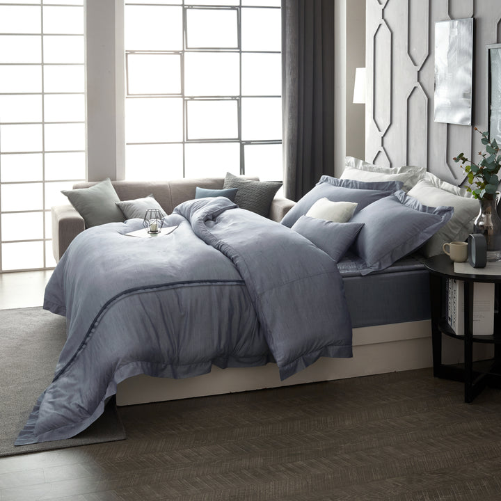 Silky Soft TENCEL Modal Cloud Flange Duvet Cover Set - Perfect Summer Bedding