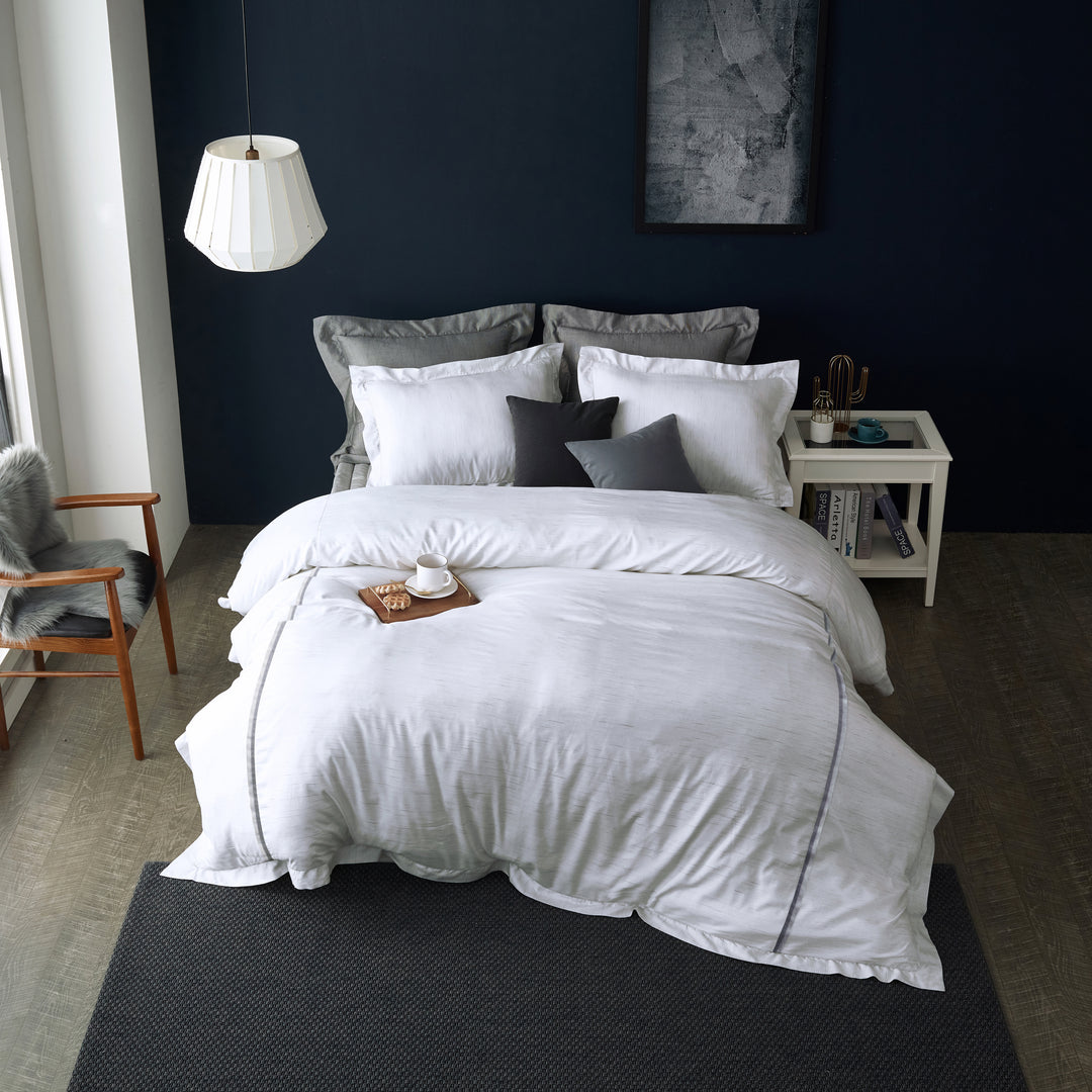 Silky Soft TENCEL Modal Cloud Flange Duvet Cover Set - Perfect Summer Bedding