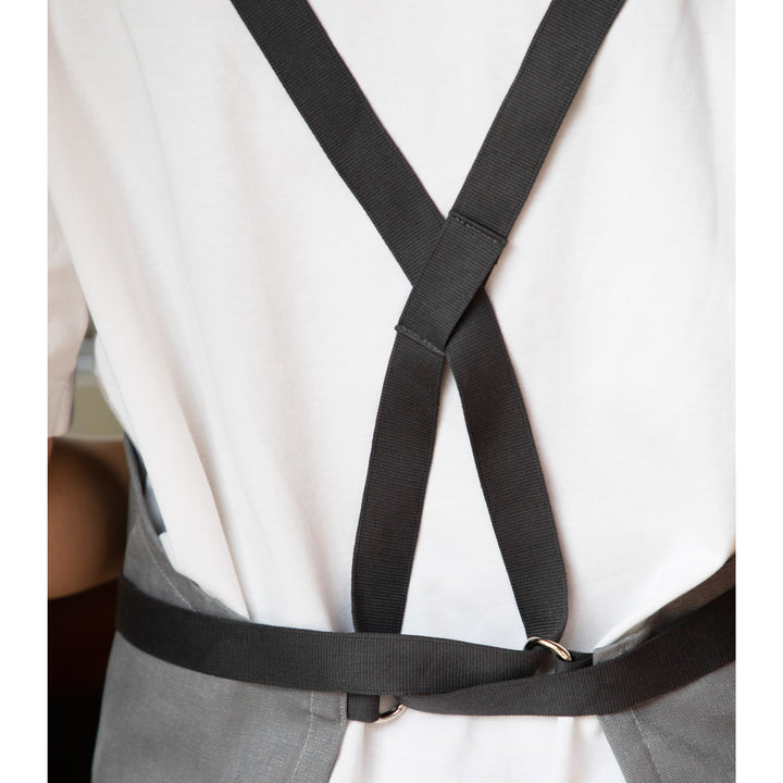Chef's Apron with Pockets Strap Close up 