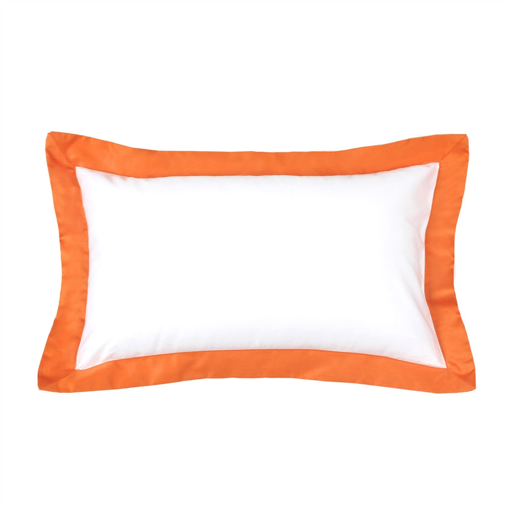 12" X 20" Persimmon Flange Rectangular Oblong Pillow