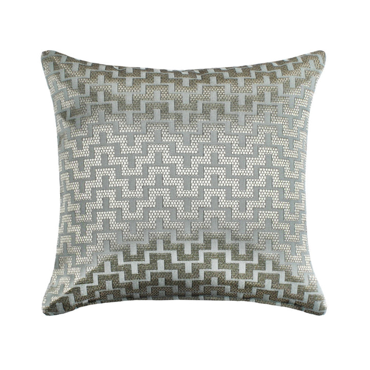 Mazy Bluish Gray Throw Pillow