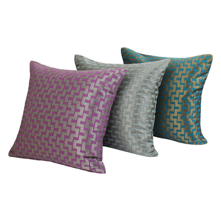 Mazy Purple Throw Pillow