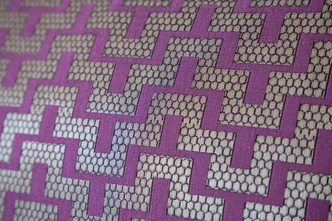 Mazy Purple Champaign Decorative Throw Pillow Cover