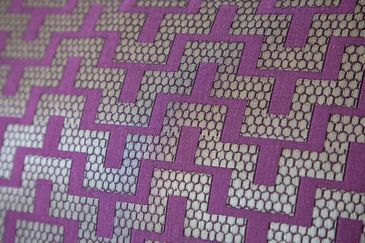 Mazy Purple Champaign Decorative Throw Pillow Cover