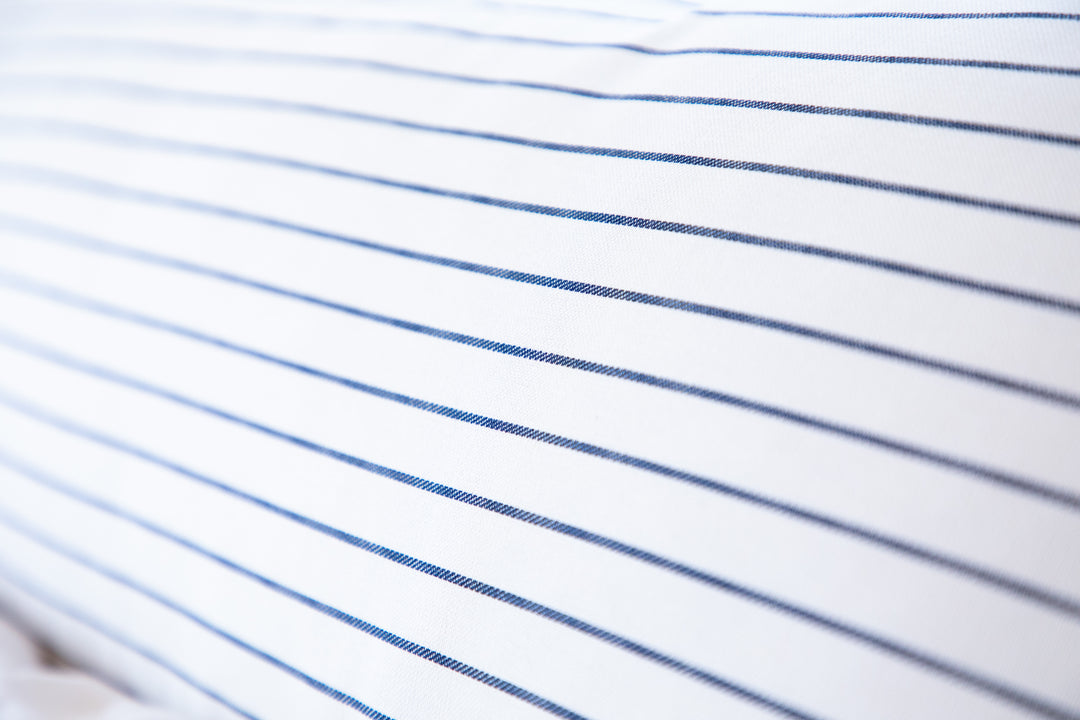 Navy White Pin Stripe Maternity Pregnancy Long Body Pillow Cover