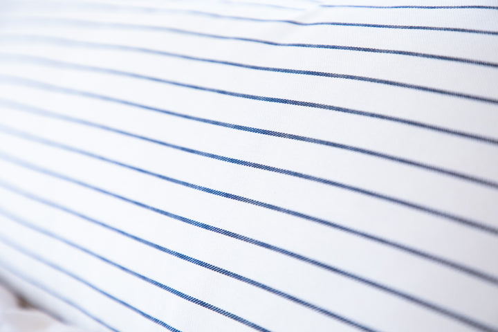 Navy White Pin Stripe Maternity Pregnancy Long Body Pillow Cover
