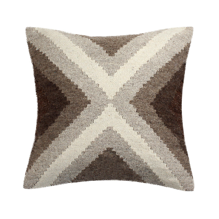 Beige Wool Decorative Pillow