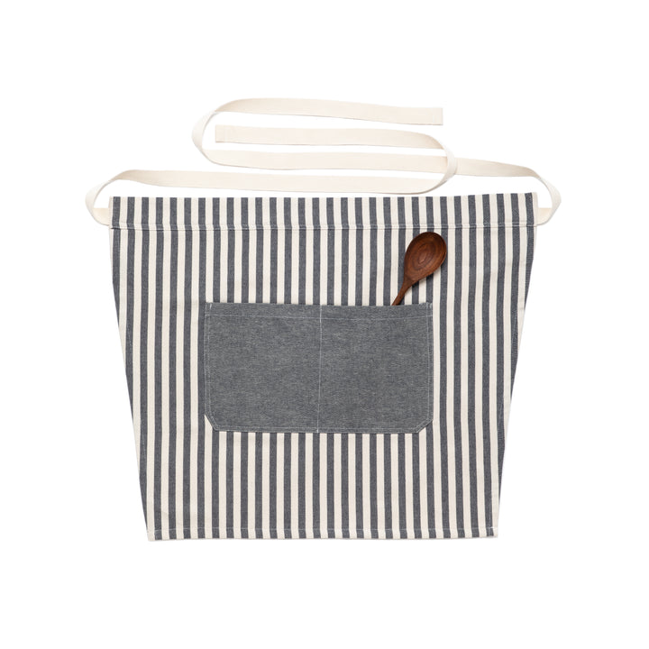 Stripe Airy Cotton Cafe Bistro Apron (21")