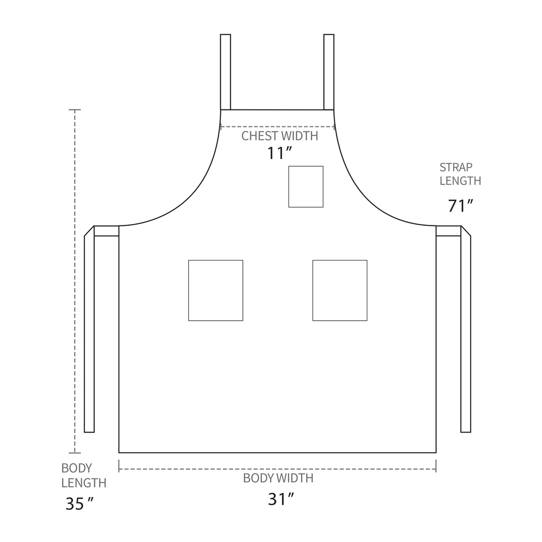 Stripe Airy Cotton Apron (Regular Size / Cross Back)