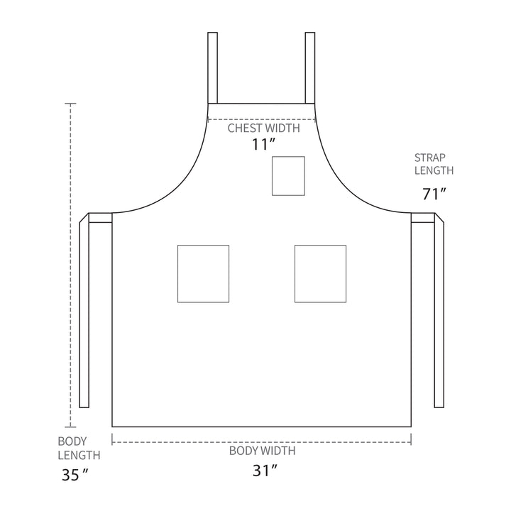 Stripe Airy Cotton Apron (Regular Size / Cross Back)